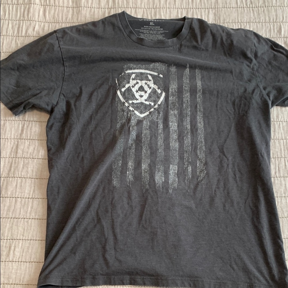 Ariat Black Short Sleeve Tee with Geometric Design